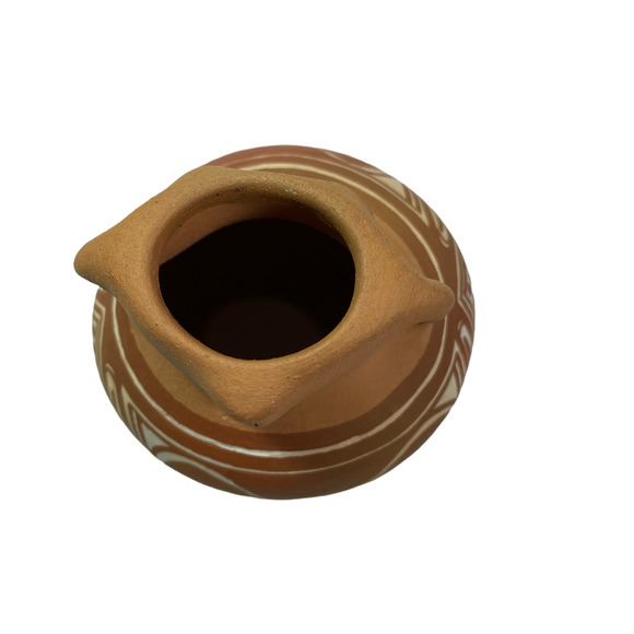 Quibor Lara Venezuela Vintage Two Face Native Terracotta Signed Pottery Decor - Picture 7 of 8